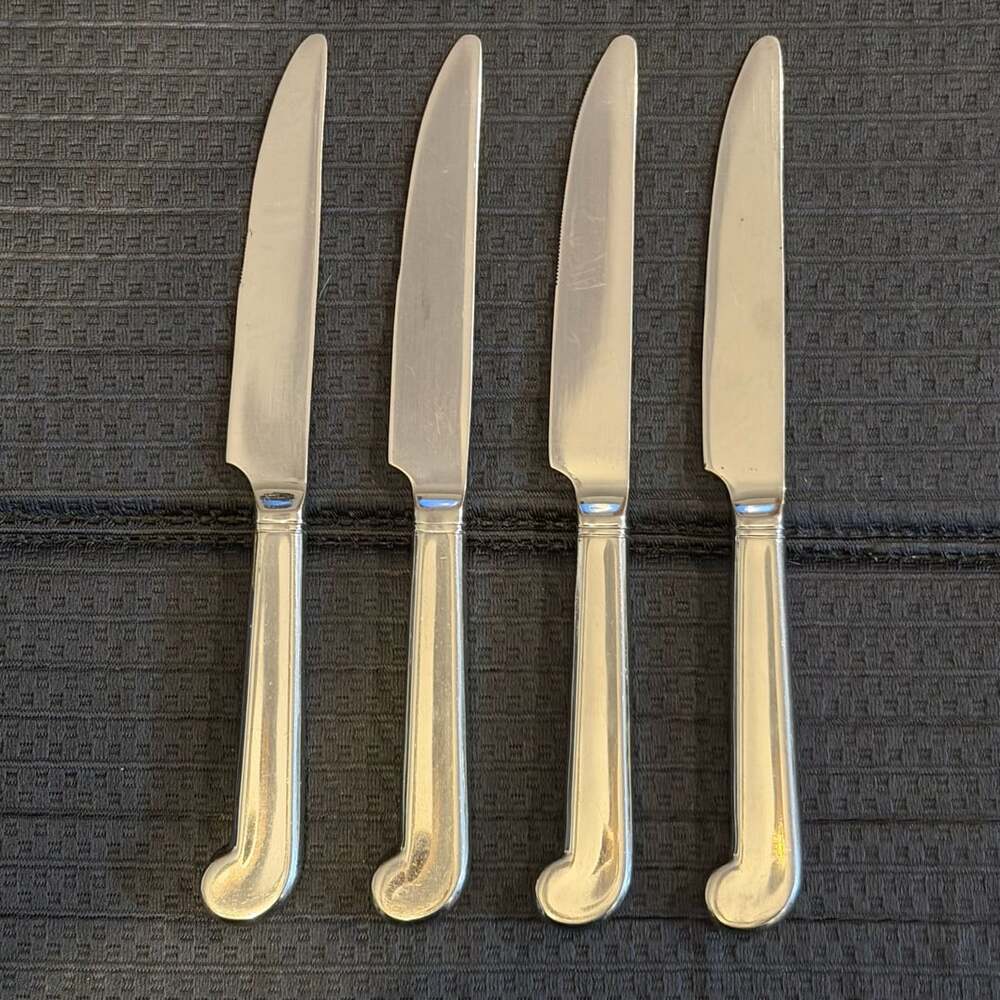 Martha Stewart Essentials Modern Pistol Grip Knife Set Of 4 - 1/4” Thick